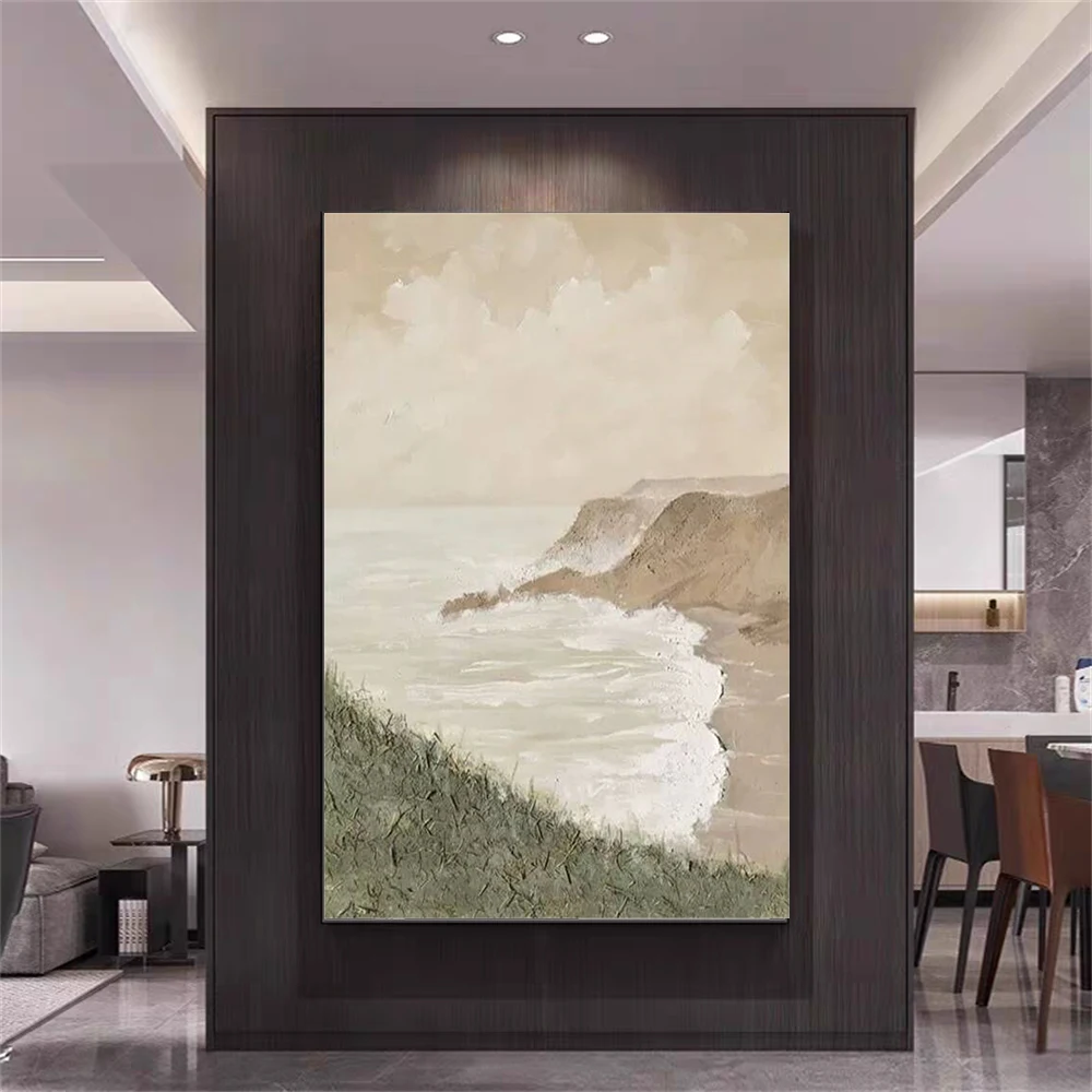 Abstract Canvas Artwork Modern Oil Painting On Canvas Landscape Pure Hand-Painted Wall Pictures Sofa Wall Art For Room Decor Art