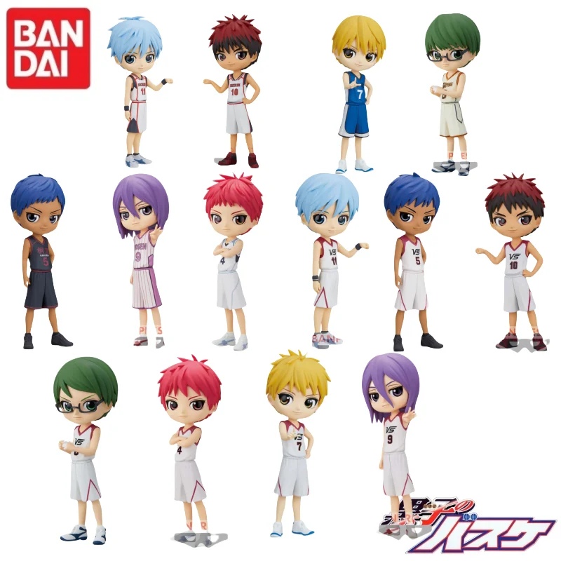 In Stock Original Bandai Kuroko's Basketball Q Posket Series Midorima Shintaro Akashi Seijuro Anime Character Model Figure Toy