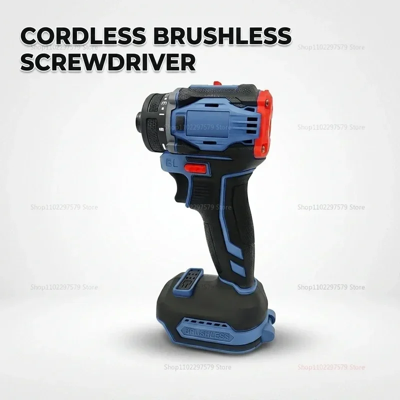 Brushless Electric Screwdriver 1/4 Inch 4000RPM Dual Speed Cordless Drill with 18V Battery Compatible for Home DIY Furniture Ass