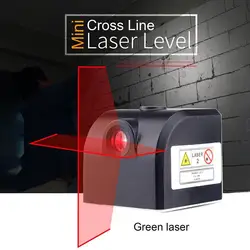 Mini linie Poziomica laserowa 360-stopniowa samopoziomująca czerwona wiązka Laserowa pozioma i pionowa krzyżowa ładowalna poziomica laserowa LED