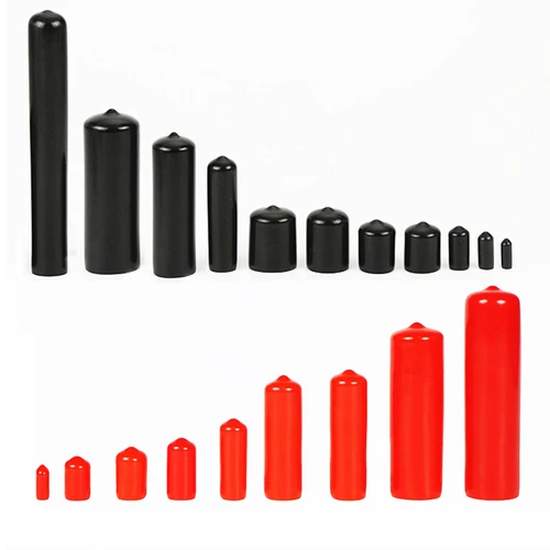 Tapas de extremo de punta de manga de goma, chaqueta impermeable, tapa de silicona, sellos de tornillo protectores, cubierta decorativa, juego de tubos de tapa de tapón