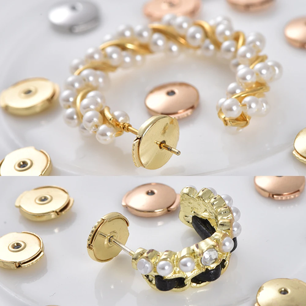 18K Gold Plated Earring Backs for DIY Jewellery