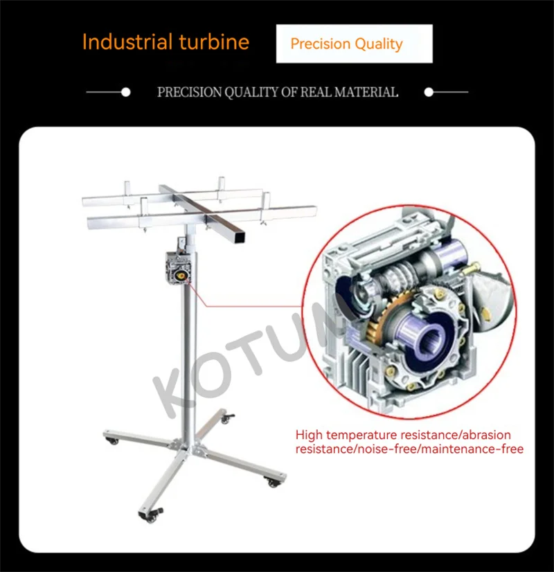 2.5M/3M/3.5M/4M Central Air Conditioner Air Duct Installation Lift Foldable Mobile Special Installation Bracket