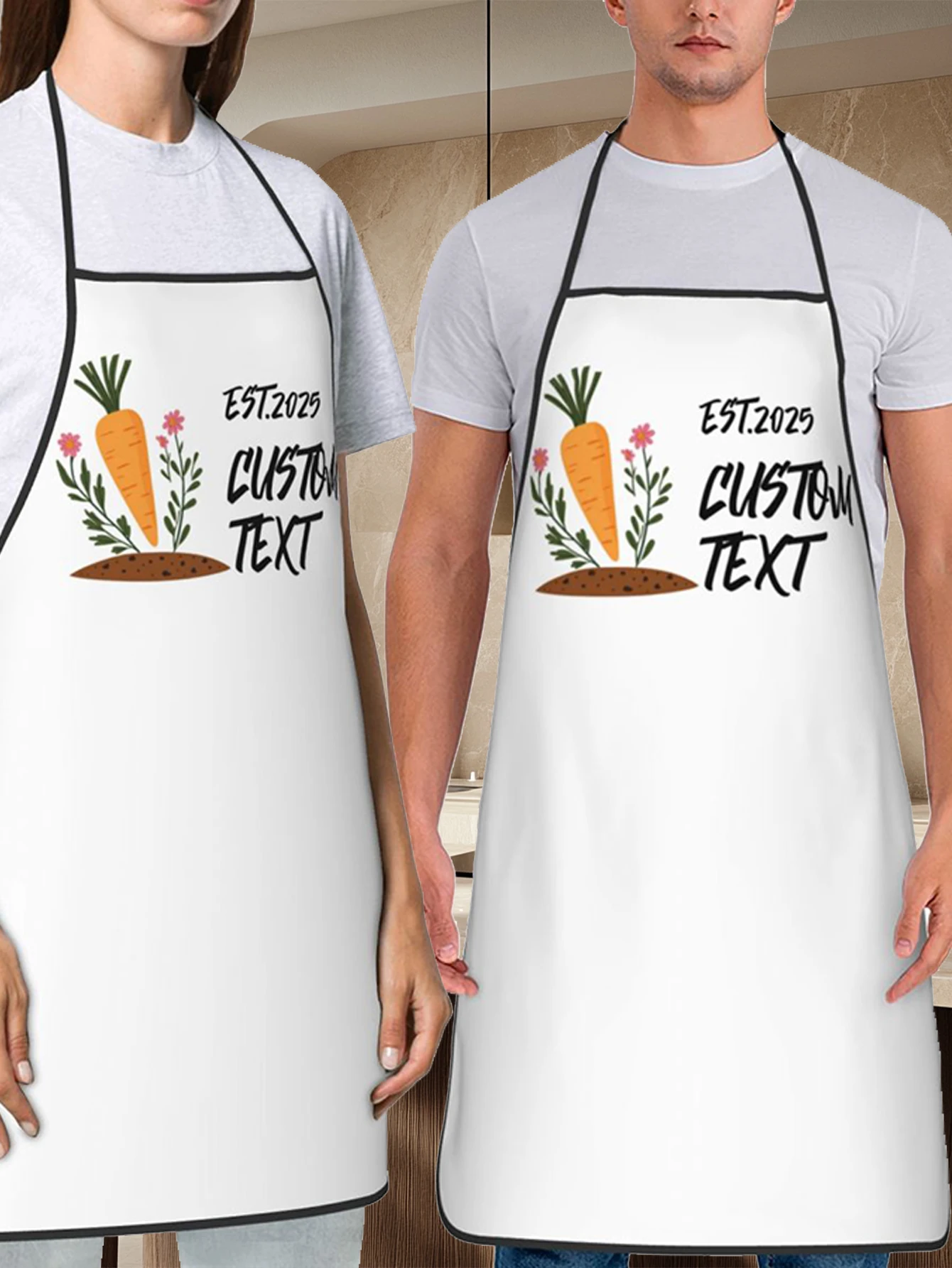 مخصص طباعة النص الرجال المطبخ المئزر التوقيع مآزر المطبخ المنزل الخبز الملابس عيد ميلاد سعيد