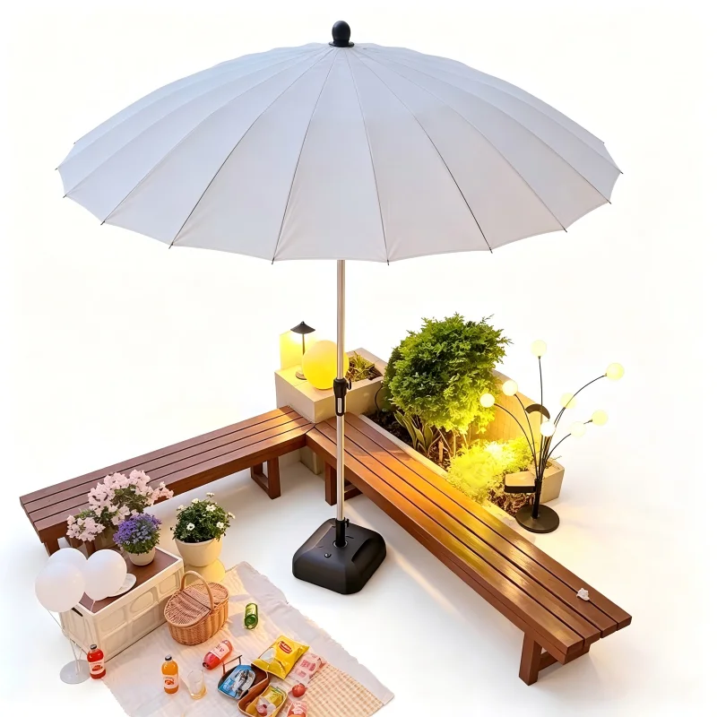 Outdoor Sunshade Balcony Terrace Cafe Garden Court B&B Stall Parasol for Sun Protection