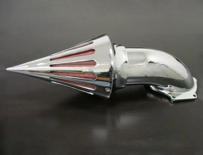 

CHROME SPIKE AIR CLEANER INTAKE FILTER FOR HARLEY S&S EVO CV CUSTOM SPORTSTER XL