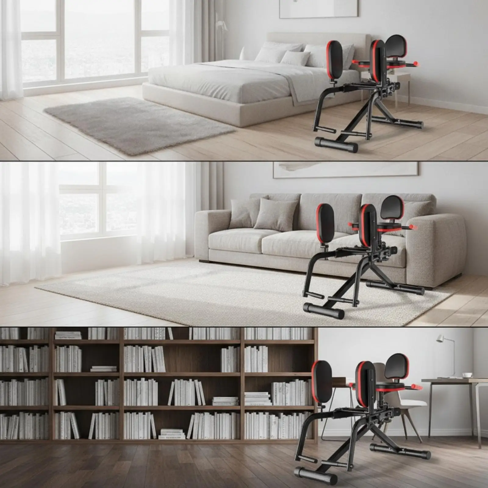 Muscle Building Hip Trainer Machine with Cushioned Pads for Inner Outer Thigh Workout Fitness Equipment for Home Gym