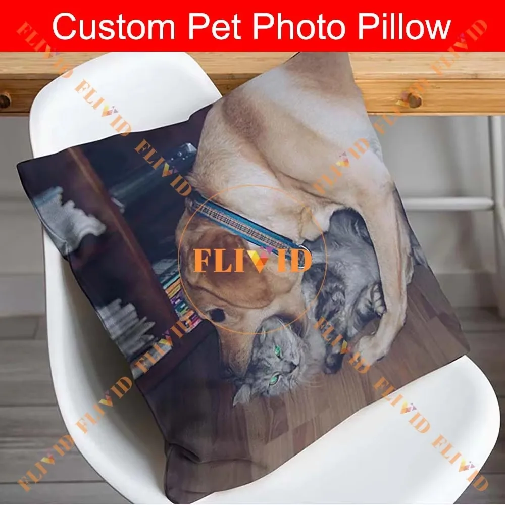 Custom Pillow Case Cushion Personalized Cozy Pillowcase Printed Your Design Picture Text Home Decorative Pillows Household Gifts