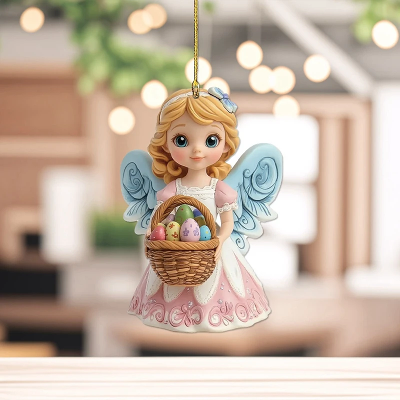Sweet Angel Girl Acryl Schlüsselanhänger Auto Rückspiegel Zubehör Rucksack Kleiner Anhänger