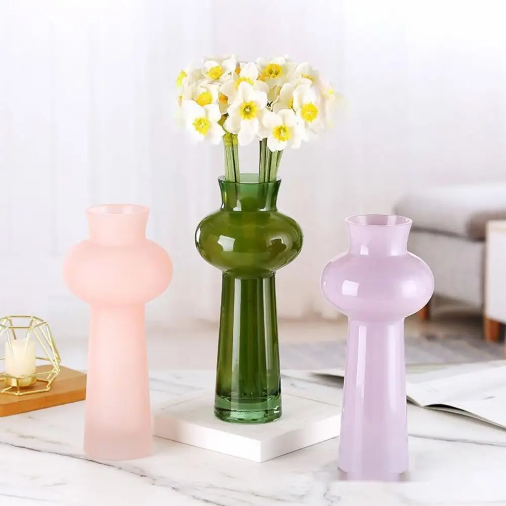 

Vintage French Style Glass Vase Luxury Creative Orchid Flower Vase Flower Arrangement Container Home Decorative