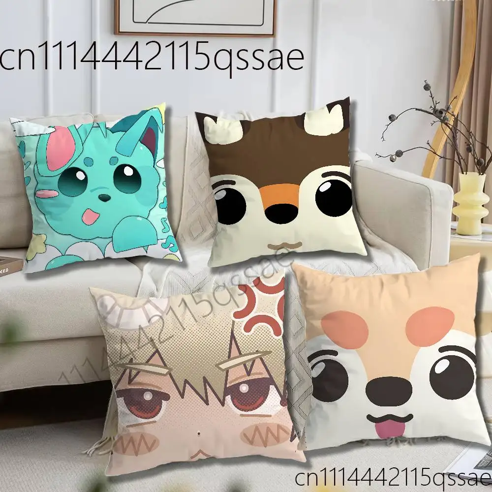 For Adopt Me Bat Dragon Pillow Case Square Bedroom Sofa Leisure Comfort Cushion Car Home Decoration
