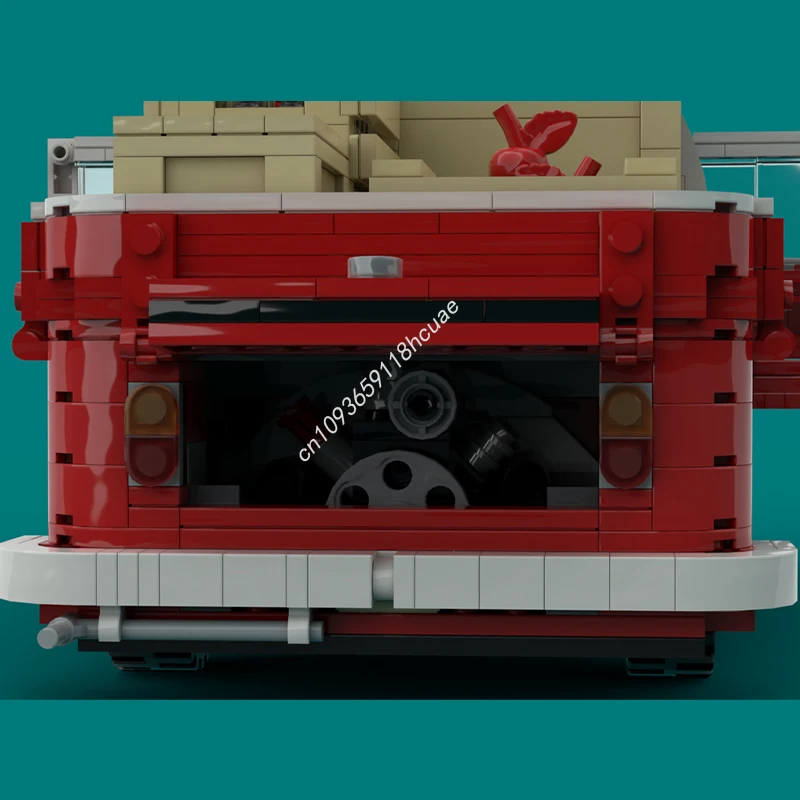 1431 個 MOC 1960 年代コンビピックアップクリエイターエキスパートモデルビルディングブロック子供のおもちゃレンガクリエイティブクラフト建築クリスマスギフト