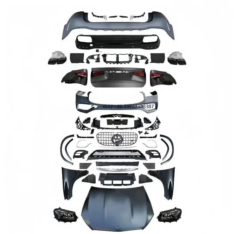 Suitable for  GL X166 Upgraded X167 GLS63 Model, Front Bumper Assembly