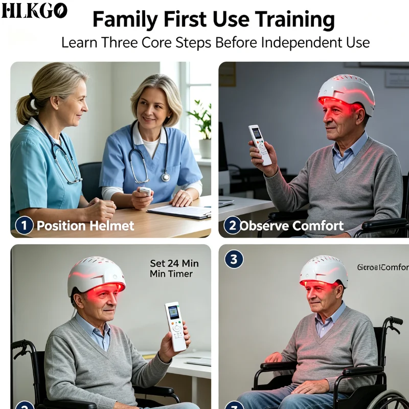 Medical Grade 1070nm 810nm PBM LED Helmet for Alzheimer Depression Anxiety Brain Function Home Care