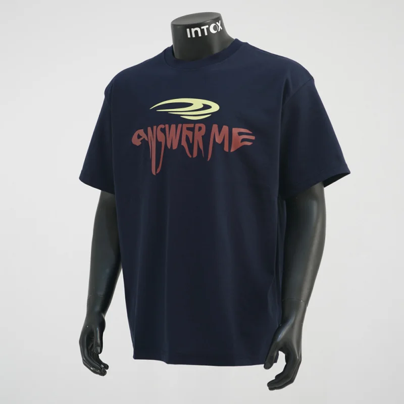 

Retro printed short sleeved T-shirt for men, trendy personality, loose and casual, versatile round neck top for summer