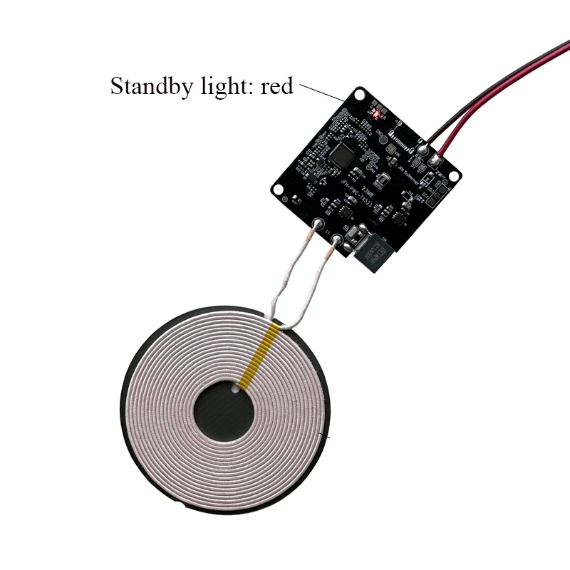 15W 12V Wireless Fast Charging Mobile Phone Charger Module Transmitter PCBA Circuit Board with Large Coil 5-15MM Long Distance