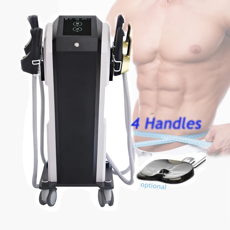 Professional Electronic Muscle Stimulator EMS 4 In 1 Sculpting Machine Machine 4 Handles