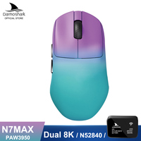 Darmoshark N7 MAX Double 8K Wireless Gaming Mouse Sensor PAW3950 30000DPI N52840 Game Macro Ergonomic Mouse Light Weight Mice