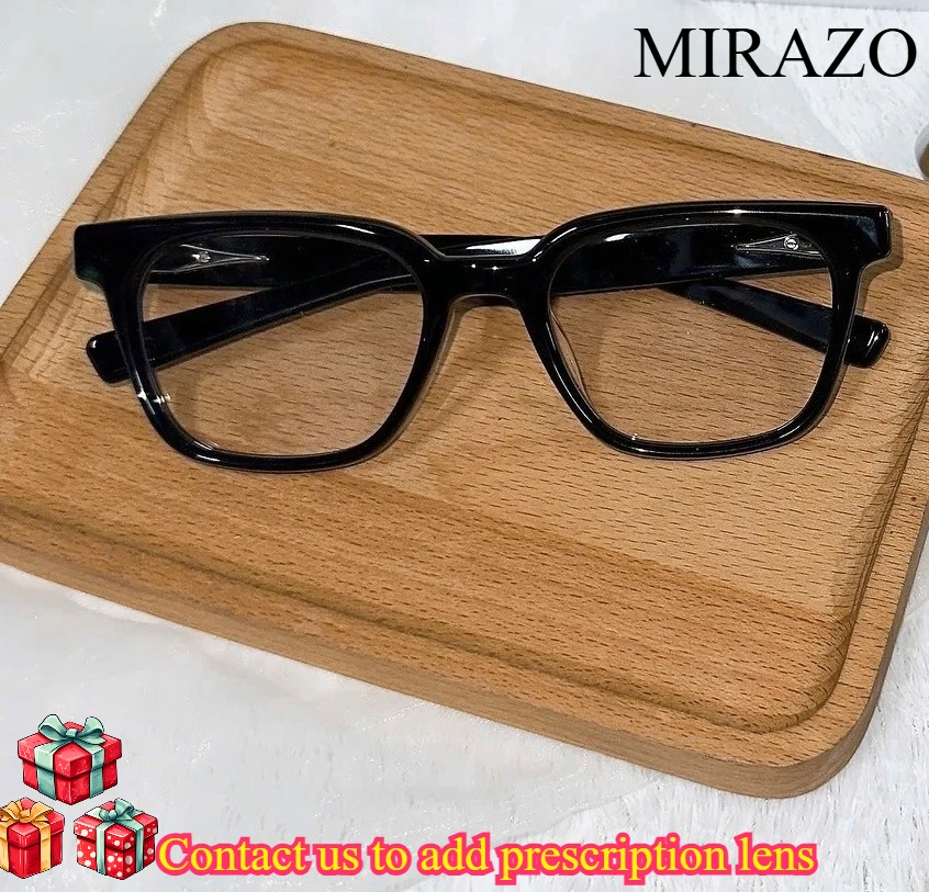

Luxury Vintage Acetate Square GM Eyeglasses Men Women Korea Optical Sunglasses Blue Light Block Goggles Retro Brand Eyewear ALTO