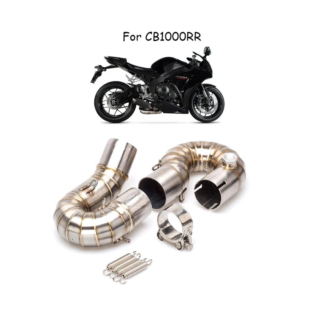 

Motorcycle Exhaust Muffler Middle Link Pipe For Honda CBR1000RR exhaust CBR 1000RR 2008 2009 2010 2011 2012 to 2016 Slip-on