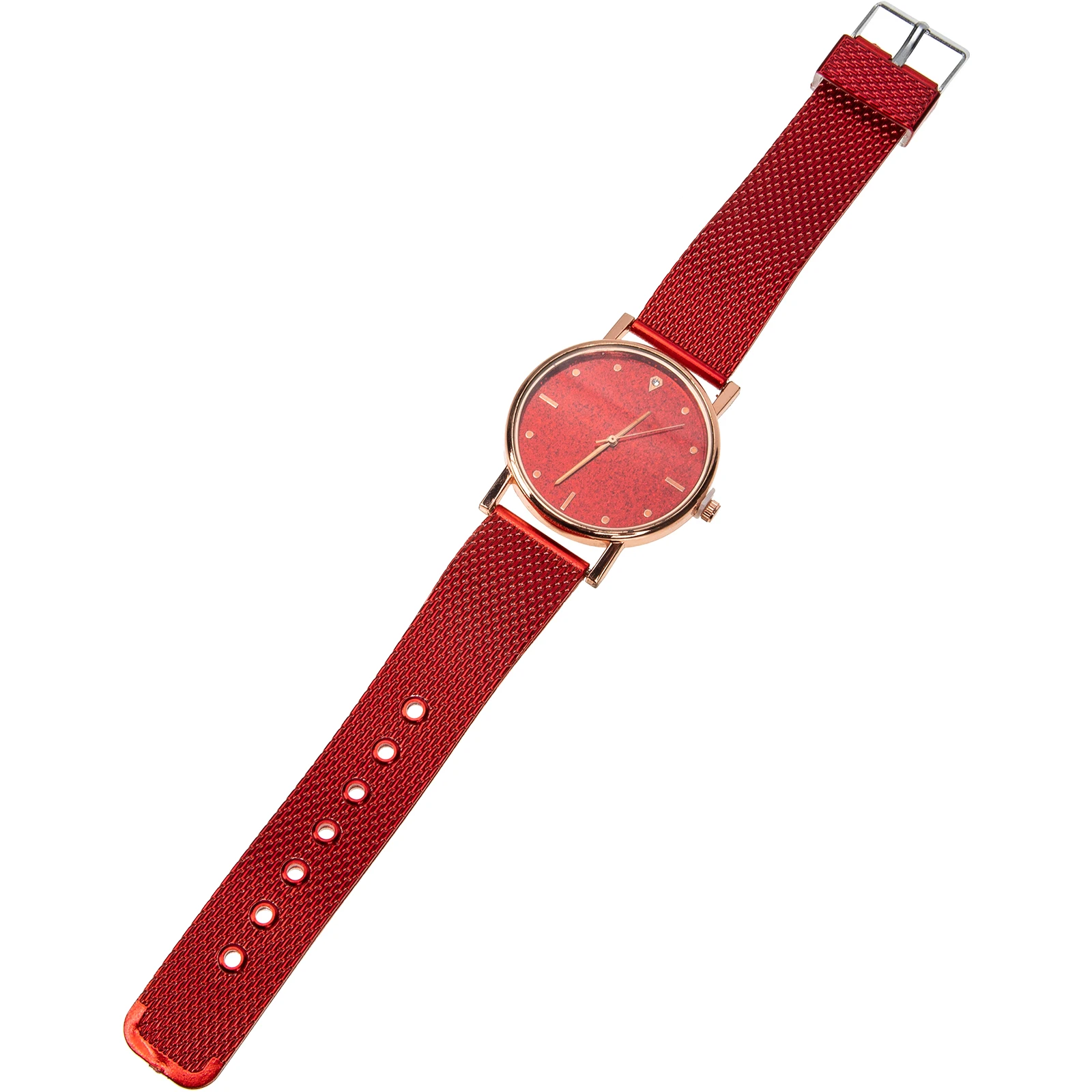 

Quartz Watch Women Stainless Steel Silicon Band Adjustable Wristwatch Ladies Glass Mirror Casual Business Watches For