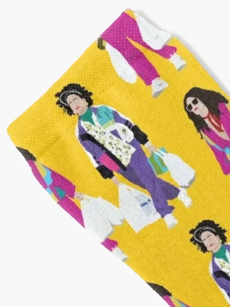 Broad City Ilana and Abbi Retro Socks Crossfit Running winter thermal funny gifts Socks For Men Women's