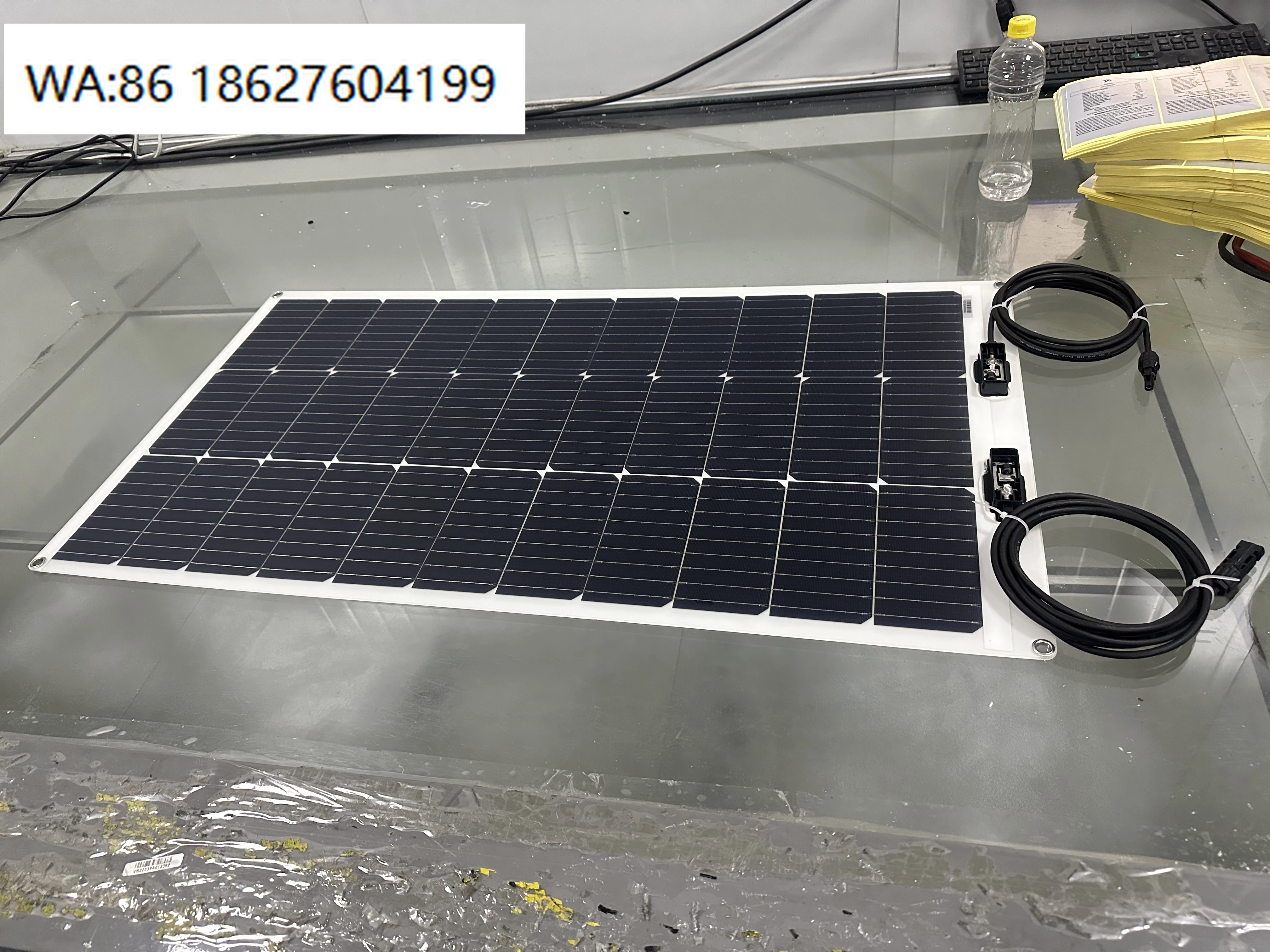 100W-250W White Flexible Solar Panel, Thin Film Module for Home RV Boat Camping Off Grid Power Generation