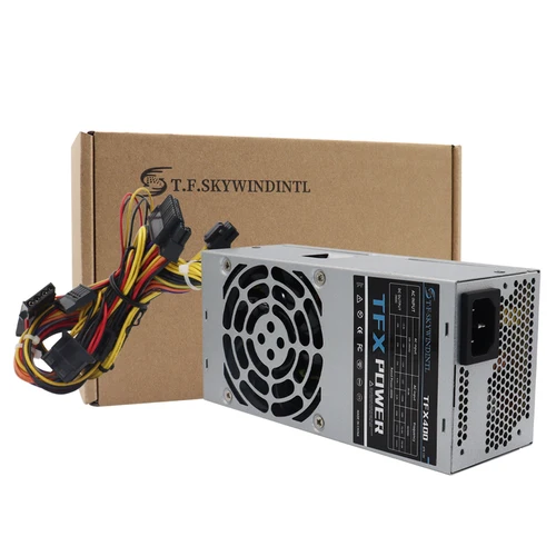 Imagen 1 del producto T.F.SKYWINDINL fonte TFX 400w 400W TFX PC fuente de alimentación para ordenador PFC activo, PSU para escritorio, carcasa pequeña de 115-230V