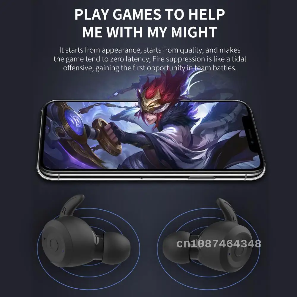 

2023 Popular Bluetooth Headset 5.0 Stereo IPX6 Waterproof Ear-Mounted Running Noise Reduction Sports Wireless Headphones Headset