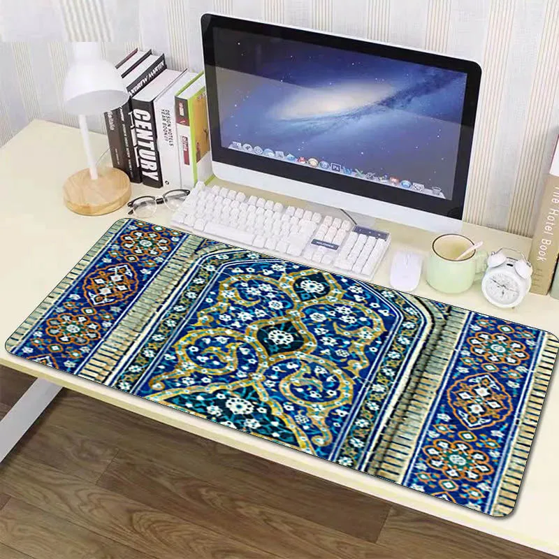 

Persian Rug Mousepad XXL Texture Design Mice Pads 400X900X2MM Gaming Setup Accessories Keyboard Mat Office Anti-slip Carpet Mats