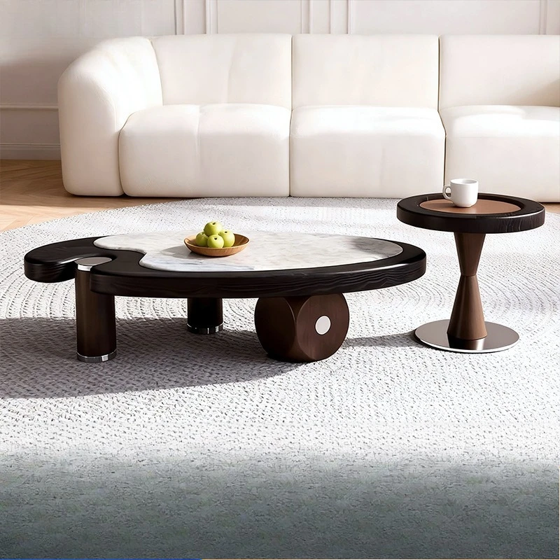 Coffee table household living room oval  combination