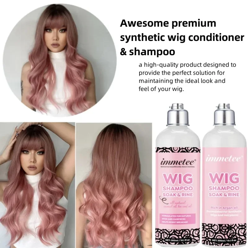 

Wig Shampoo Professional Wig Solution for Human and Synthetic Hair Wig Braided Hair Pieces To Clean, Restore and Nourish Hair