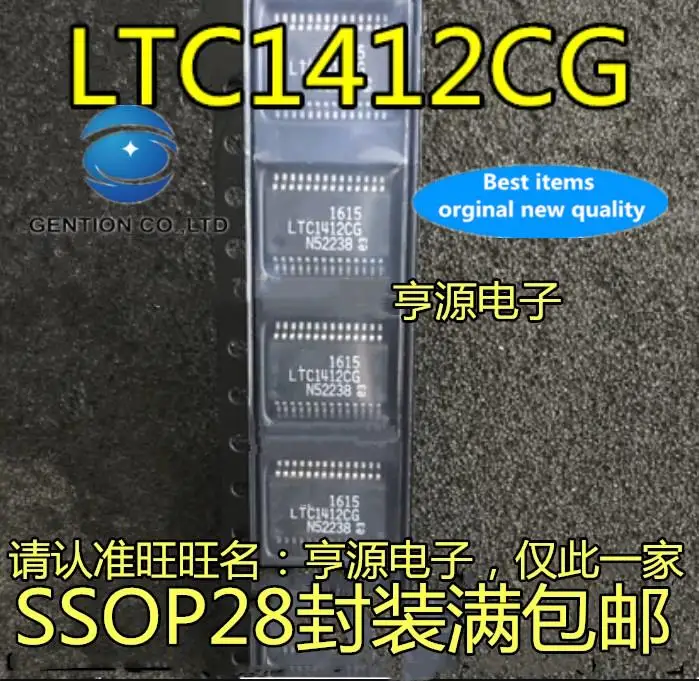 

5pcs 100% orginal new LTC1412 LTC1412CG LTC1412IG SSOP28 pin digital-to-analog converter chip