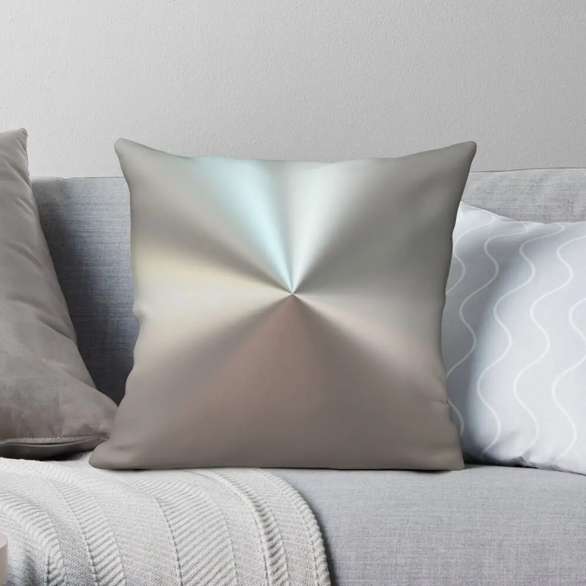 

Блестящая матовая серебряная наволочка с поверхностью, полиэстер, лен, бархат, узор, молния, декоративная наволочка, чехол для автомобильной подушки