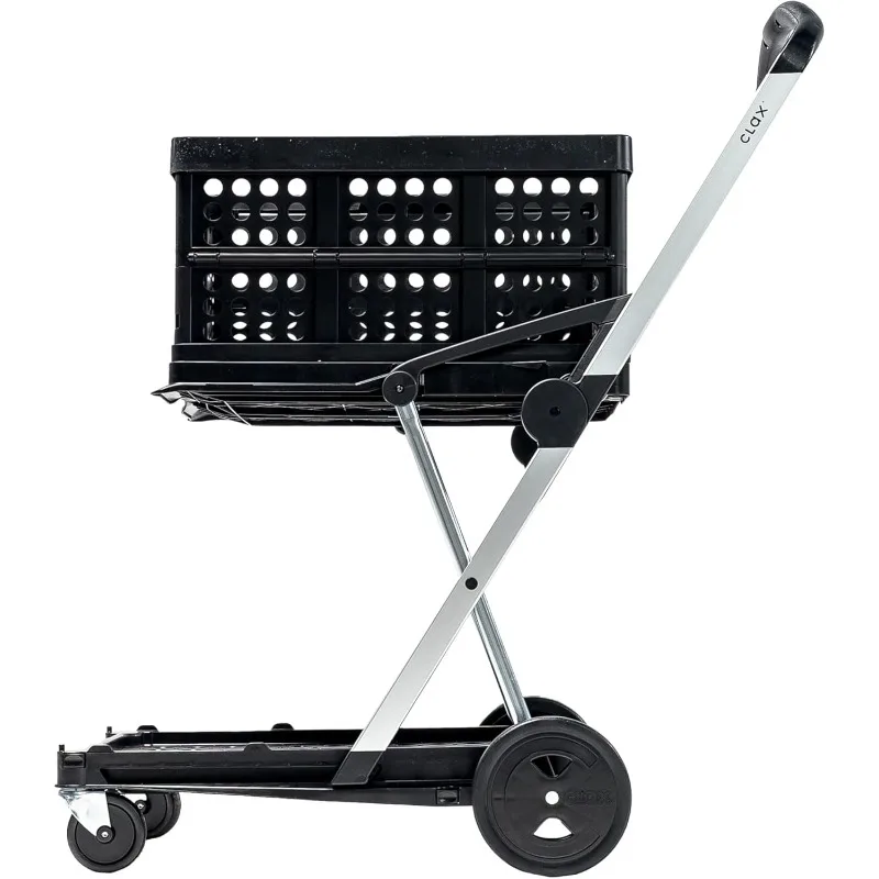 CLAX® The Original | Made in Germany | Multi use Functional Collapsible carts Mobile Folding Trolley Shopping cart