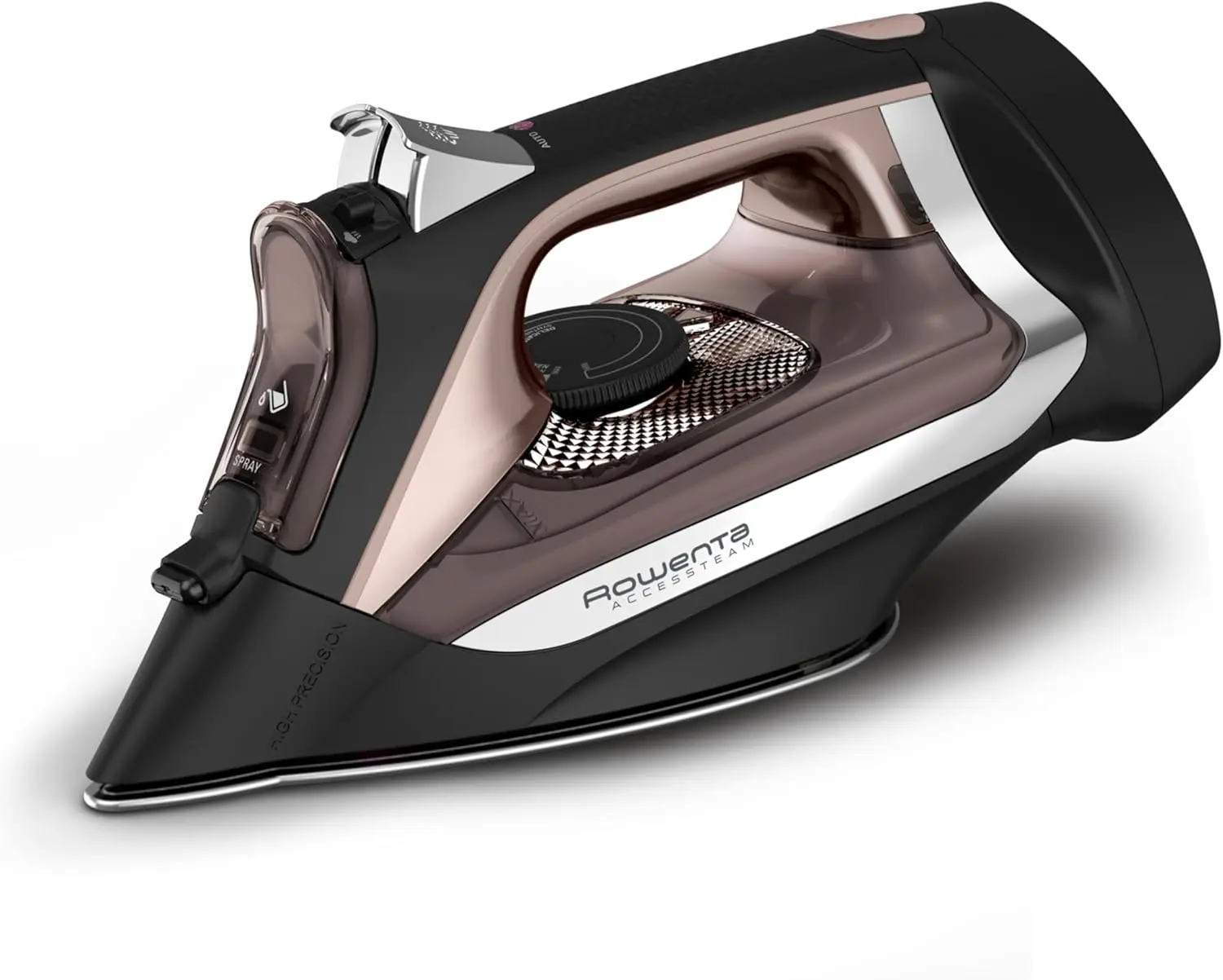

Stainless Steel Soleplate Steam Iron 1725W Auto-Off Anti-Drip Black