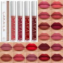 Sexy Long Lasting Velvet Matte Lip Gloss Liquid Lipstick Lip Makeup Women Beauty Red antiaderente Cup Waterproof Lip Gloss