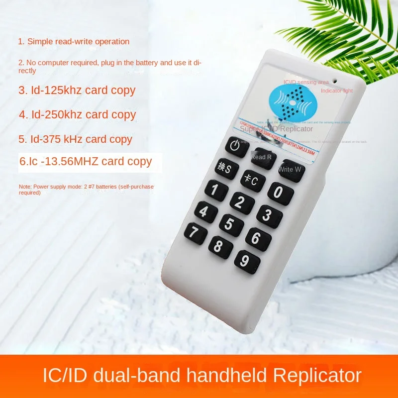 Handheld Frequency 125Khz to 13.56MHZ Copier Duplicator Cloner RFID NFC IC Card Reader Writer Access Tag Duplicator 5577