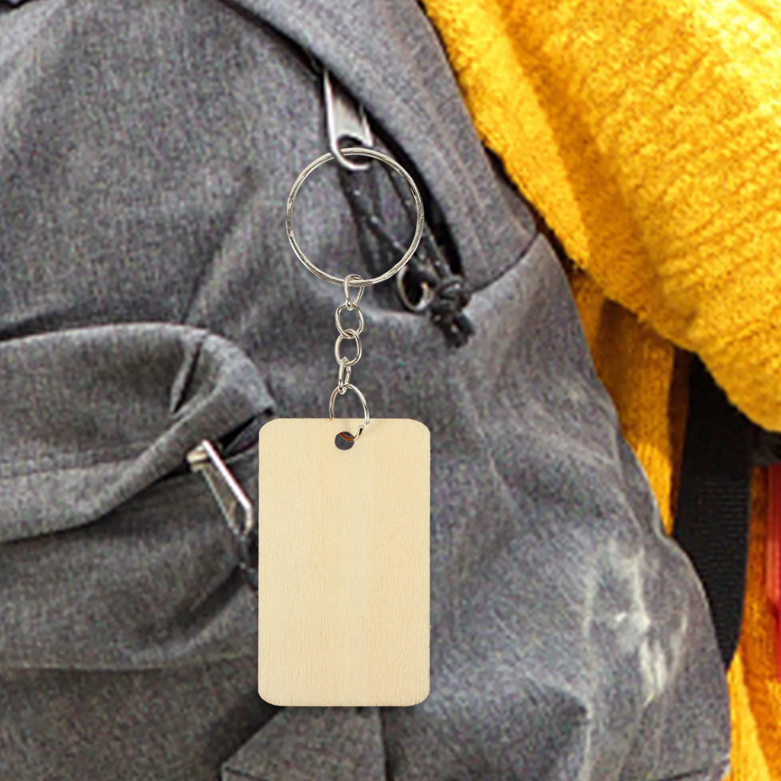 

Набор деревянных заготовок для брелоков: прямоугольные необработанные деревянные подвески для резьбы, росписи, поделок, декоративные бирки для ключей