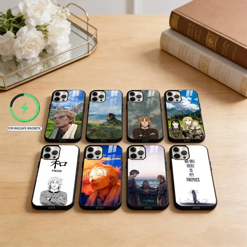 

T-Thorfinn COMICS V-Vinland saga Phone Case For iPhone17,16,15,14,13,12,11 Plus,Pro Max Magnetic For Magsafe Wireless Charging