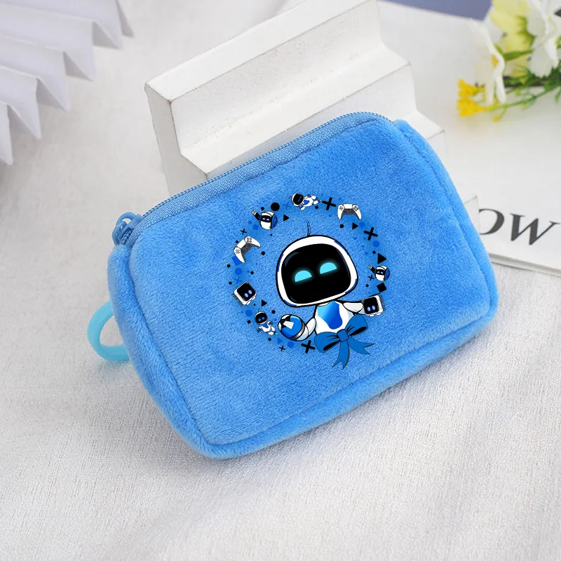 Astro Bot Coin Purse Printed Wallet Large Capacity Wallets Animated Cartoon Pattern Print Clutch Bags Portable Kid Birthday Gift