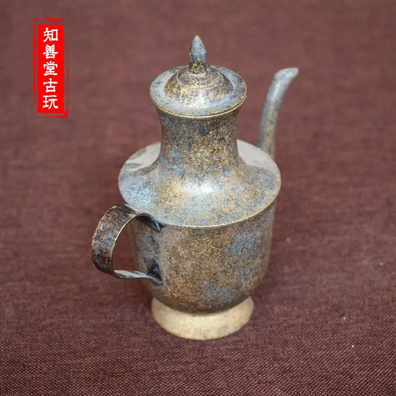 Miscellaneous Collection Antique Pure Green Rust Copper Wine Pot decoración hogar  home decoration accessories