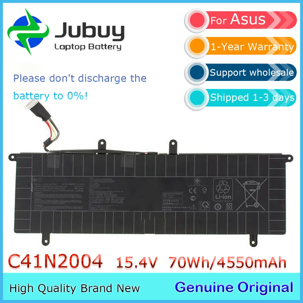 C41N2004 15.4V 70Wh Original Laptop Battery for Asus ZenBook Duo 14 UX482 UX482EA UX482EGR 0B200-03790000