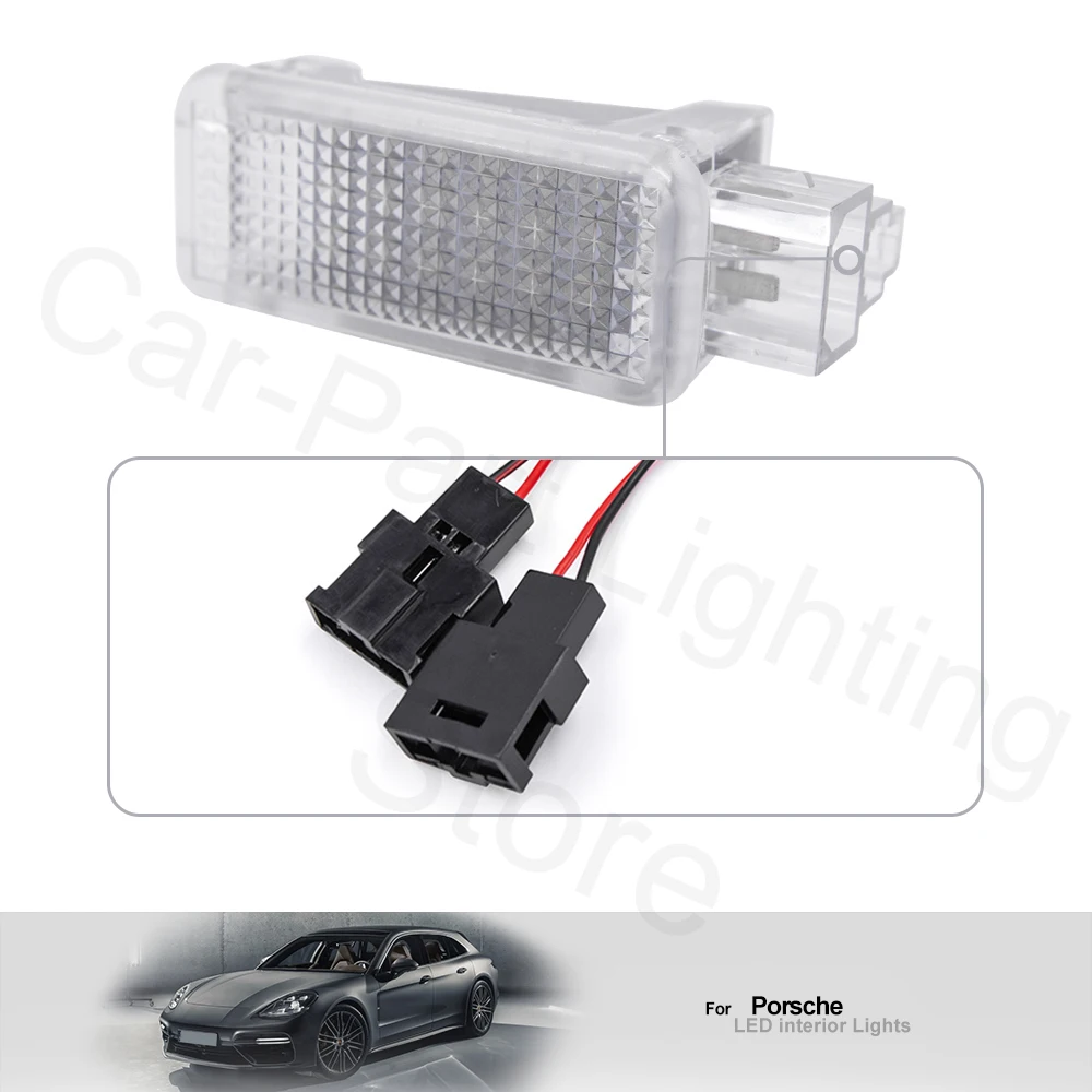 2Pc For Porsche Cayenne 911 Carrera Macan Panamera LED Compartment Trunk Boot Lamps Courtesy Light Luggage Lamp