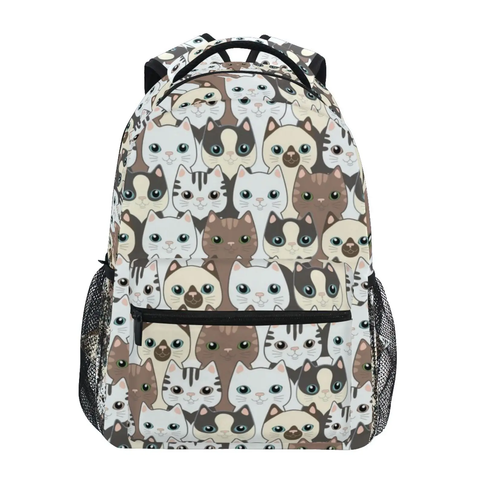 Children School Backpack Large-Capacity Cute Cat Design Schoolbag For Boys Girls Laptop Backpacks Teenage School Bags