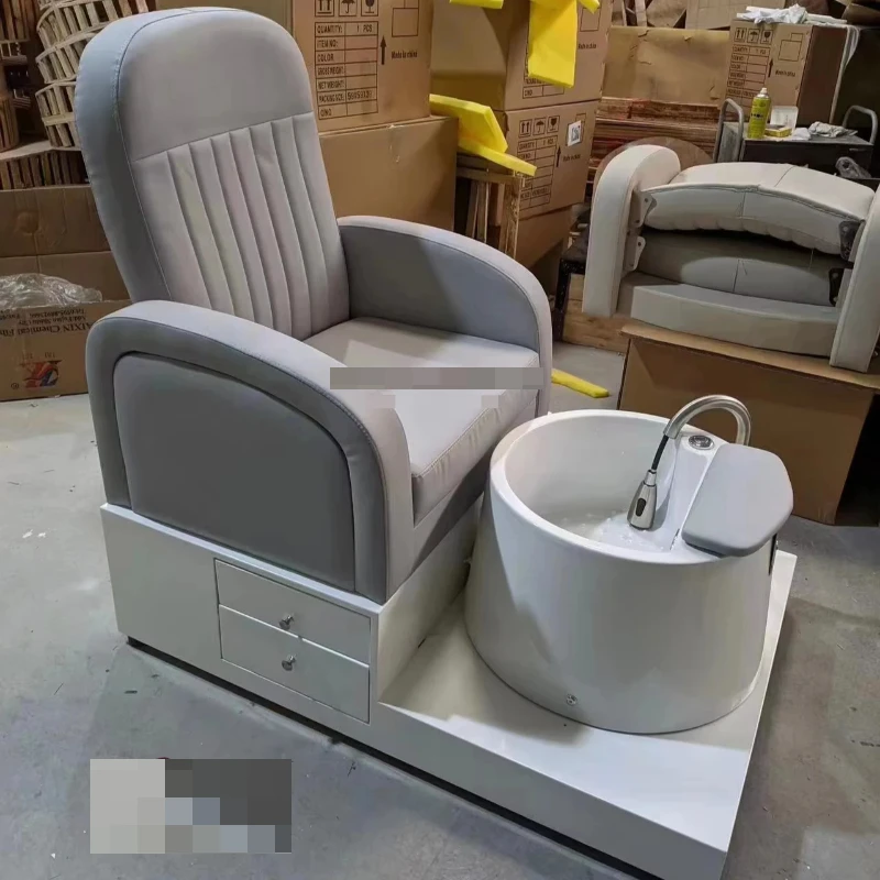 YichengBeauty Factory New Offer High Back Foot Spa Massage Manicure Pedicure Chairs for Nail Salon Foot Bath Sofa Pedicure Chair - Image 3