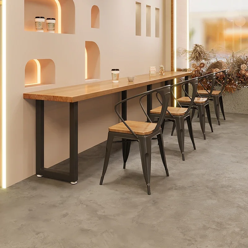 Craftsman Wood Veneer Kitchen Table Compact Size 2026 New Design Lockable Wheels Wall Mounted with Drawers for Dining Room