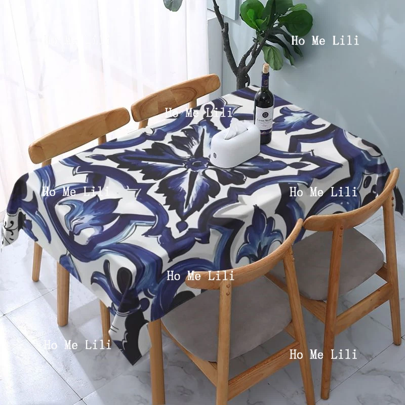

Azulejo Tiles Mexican Blue And White Gorgeous Design Tablecloth