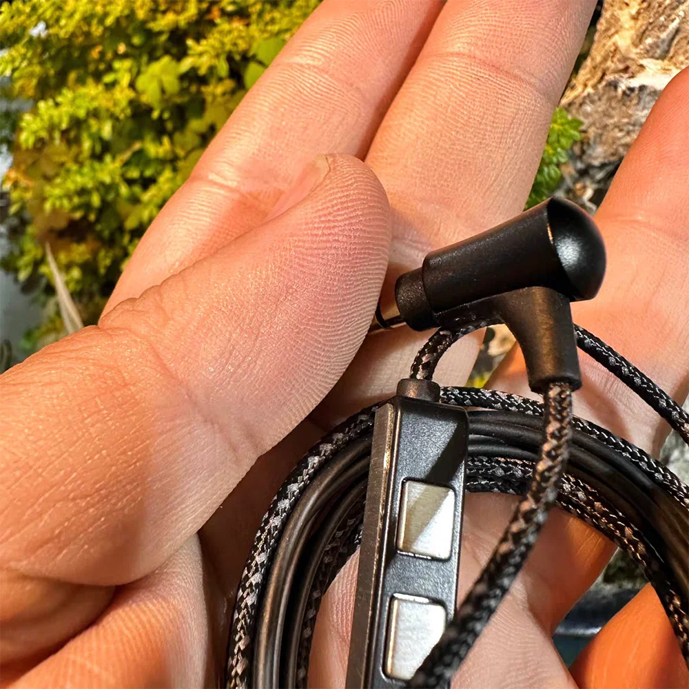 Original MMCX Earphone Cable Braided + TPE Material 3.5mm to MMCX Detachable Replacement Cord for Headphones