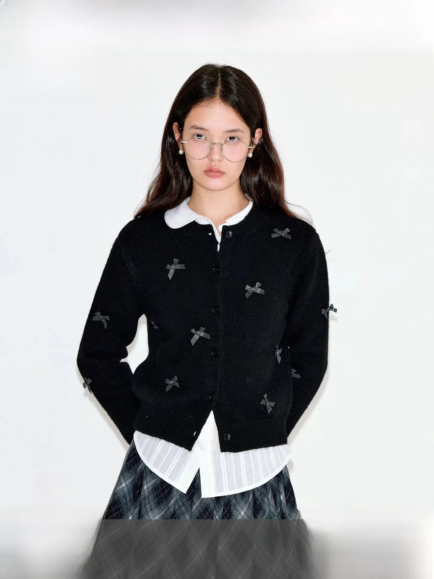 

Fano Handmade 3D Knot round Ne Sweater Cardigan Women's Faion Autumn Warmth Long Sve Regular Fit Knitted Coat